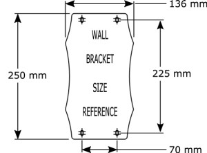 Uchwyt na węże naścienny Auto Reel 40 szerokość 65,5 cm głębokość 26 cm HOZELOCK