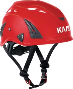 Hełm dla wspinaczy przemysłowych KASK Plasma AQ czerwony polipropylen EN 397