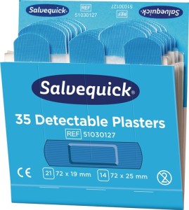 Pasek plastra Salvequick detectable 6 opakowanie uzupełniające po 35 szt. SALVEQ