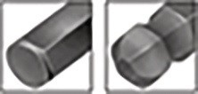 Klucz trzpieniowy 6-kątny rozmiar klucza 7 mm długa, głowica kulista 190 x 34 mm