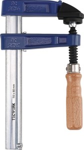 Ścisk śrubowy z żeliwa ciągliwego rozp. mocow. 250 mm wysunięcie 120 mm uchwyt d
