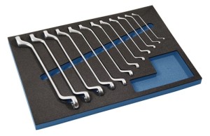 Moduł narzędziowy 12-części moduł 3/3 rozmiary klucza 6 x 7-30 x 32 mm TECWERK