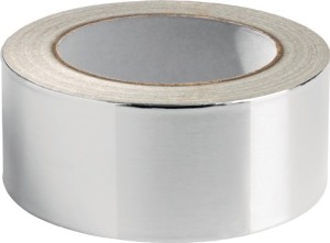 Taśma klejąca aluminiowa 511 z paskiem ochronnym długość 50 m, szerokość 50 mm k