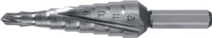 Wiertło stopniowe zakres wiercenia 4-12 mm HSS z rowkami spiralnymi liczba ostrz