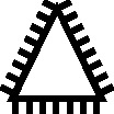Pilnik precyzyjny CORINOX 200 mm 14 mm trójkąt. SH0 PFERD