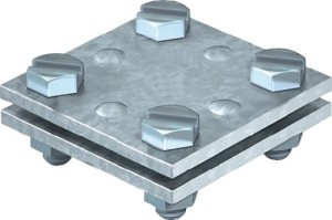 Złącze krzyżowe DIN EN 62561-1 płaski/płaski 30 mm stal ocynkowana ogniowo