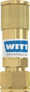 Złącze węża SK 100-3 gaz palny G 3/8 cal. LH MG Korpus WITT