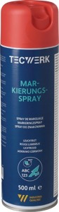 Spray do znakowania jaskrawoczerwony 500 ml spray w puszce TECWERK