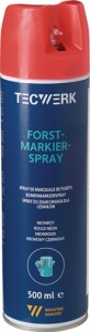 Spray do znakowania dla leśników neonowy czerwony 500 ml spray w puszce TECWERK
