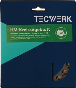 Brzeszczot do piły tarczowej ręcznej Ø zewn. 190mm liczba zębów 36 WZ otw. 30mm