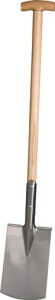 Szpadel budowlany 285 x 185 mm z podparciem stopy, trzonek jesionowy TECWERK