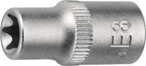 Klucz nasadowy 1/4 cal. E E5 długość 25 mm TECWERK