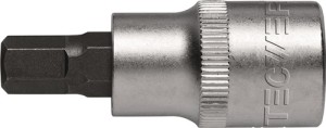 Klucz nasadowy 1/2 cal. wewn. 6-kątowy rozmiar klucza 9 mm długość 55 mm TECWERK