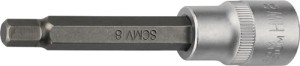 Klucz nasadowy 1/2 cal. wewn. 6-kątowy rozmiar klucza 10 mm długość 100 mm TW