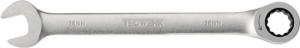 Klucz oczkowo-płaski z grzechotką rozmiar klucza 9 mm długość 143 mm prosty TW