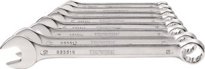 Zestaw kluczy oczkowo-płaskich 12-częśc. rozmiar klucza 6–22 mm kształt A: stal
