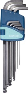 Zestaw kluczy trzpieniowych 9-części uchwyt z tworzywa sztucznego RK 1,5‒10 mm d