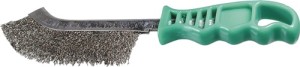 Szczotka druciana długość 265 mm 0,3 mm VA 1-rzędowa TECWERK