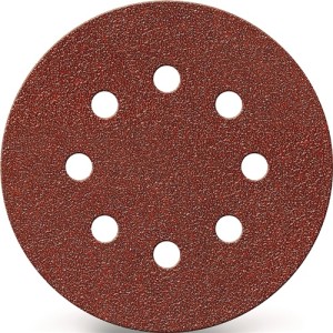 Krążek ścierny na rzep GLS 5 125 mm uziarnienie 80 do drewna / metalu korund lic
