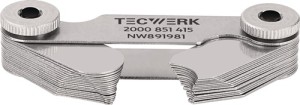 Promieniomierz 7,5–15 mm liczba arkuszy 16 szt. TECWERK