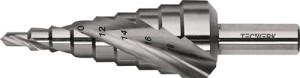 Wiertło stopniowe zakres wiercenia 4–20 mm HSS z rowkami spiralnymi liczba ostrz