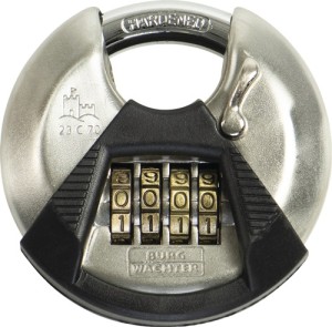 Kłódka szyfrowa Circle 23 szerokość korpusu zamka 70 mm stal szlachetna liczba r