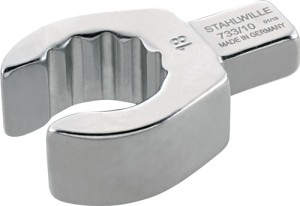 Klucz wtykowy oczkowy 733/10 17 rozmiar klucza 17 mm 9 x 12 mm stal chromowa-sto