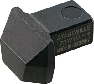 Końcówka wtykowa do spawania 737/10 9 x 12 mm szer. spawania 14 mm stal chr.-sto
