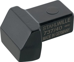 Końcówka wtykowa do spawania 737/40 14 x 18 mm szer. spawania 25 mm stal chr.-st