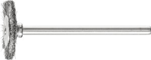 Miniszczotka tarczowa RBU 1902/3 INOX 0,10 średnica 19 x szerokość 2 x długość 5