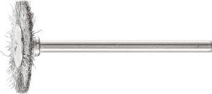 Miniszczotka tarczowa RBU 2202/3 INOX 0,10 średnica 22 x szerokość 2 x dł. 6 mm