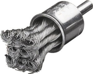 Szczotka druciana pędzelkowa śred. 29 mm grubość drutu 0,35 mm stal LESSMANN