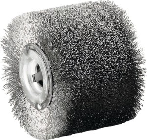 Walec satynujący drut stalowy VA śred.100 x szer.70 mm 19,2 mm LESSMANN