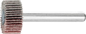 Ściernica wachlarzowa śred.20 x wys.10 mm uziarnienie 80 korund śred. trzpienia