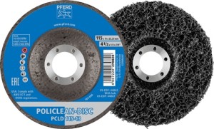 Krążek do czyszczenia zgrubnego POLICLEAN śred.115 x 13 mm otwór 22, 23 mm PFERD