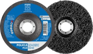 Krążek do czyszczenia zgrubnego POLICLEAN śred.125 x 13 mm otwór 22, 23 mm PFERD