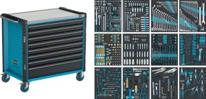 Wózek narzędziowy 179NXXL-8D/619 szer. 1133 x gł. 642 x wys. 1020 mm 1000 kg 8 s