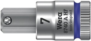Klucz nasadowy 8740 A HF 1/4 cal. rozmiar klucza 7 mm długość 28 mm WERA