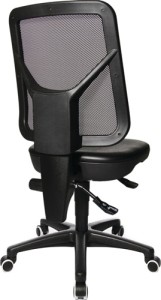Krzesło robocze obrotowe TEC 80 kółka pianka poliuretanowa czarna 410-540 mm TOP