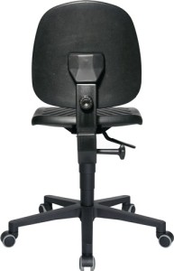 Krzesło robocze obrotowe TEC 40 kółka pianka poliuretanowa czarna 410–540 mm TOP