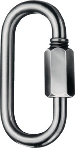 Szybki zamek łańcucha wielkość 4 wys. wewn. 33 mm, szer. rozw. 5,5 mm ocynk. gal