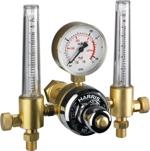 Reduktor ciśnienia butli 821-F argon/CO₂ 200 barów podw. przepływomierz 30 l/min