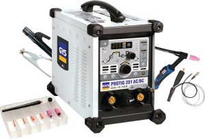 Spawarka TIG PROTIG 201 AC/DC HF FV z akcesoriami 10–200 A chłodzona gazem GYS