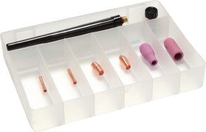 Zestaw akcesoriów WIG 10-części, w pudełku z tw. sztucznego WE 2,4 mm A.BINZEL