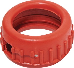 Nasadka ochronna manometru czerwony śred. 63 mm guma