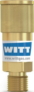 Złącze węża SK 100-1, SK 100-2 gaz palny G 3/8 cal. LH AGS Korpus WITT
