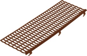Krata na liście szerokość 100–150 mm długość 1 m brązowa PROTEKTOR