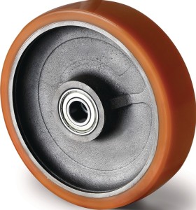 Zapasowe koło śred. koła 125 mm udźwig 700 kg poliuretan/odlew śred. osi 20 mm d