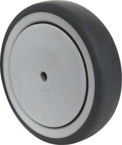 Zapasowe koło śred. koła 125 mm udźwig 100 kg guma szara śred. osi 8 mm długość