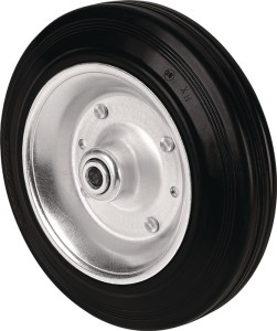 Zapasowe koło śred. koła 80 mm udźwig 70 kg lita guma czarna śred. osi 12 mm dłu